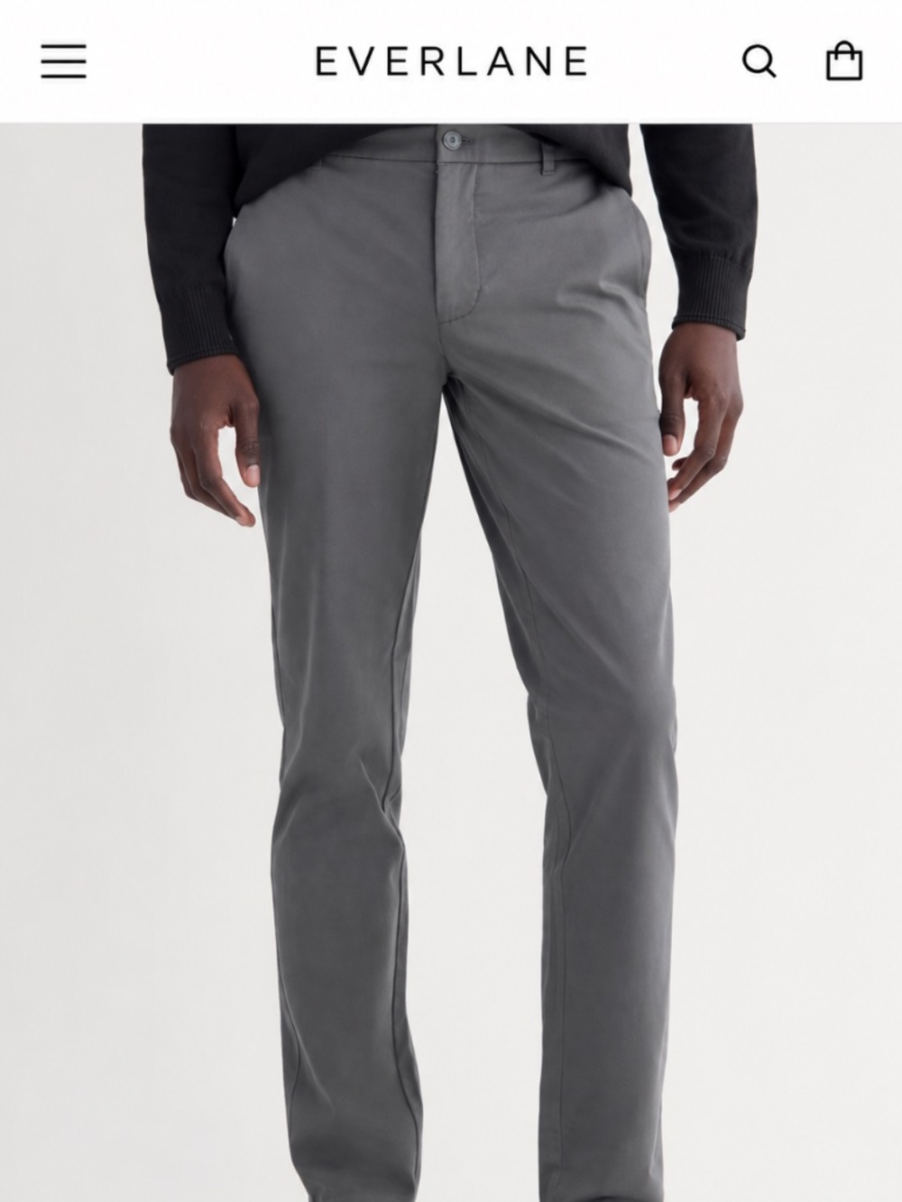 NWT Everlane Men’s The Performance Chino | Slate Grey | Slim | 30x32